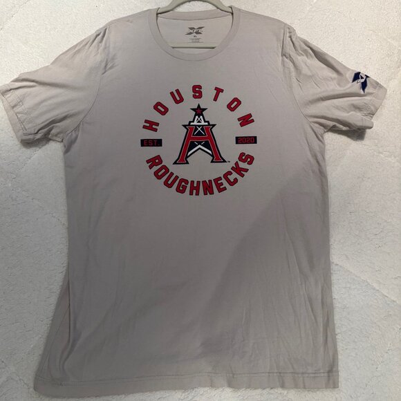 XFL UFL - Houston Roughnecks - Men's T-Shirt - Size XL (Extra Large) - Picture 1 of 2